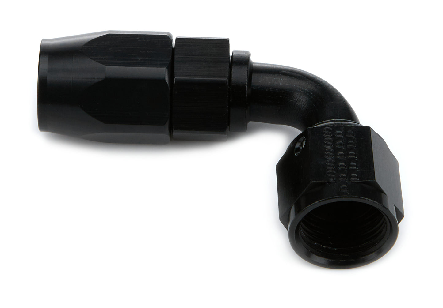 Hose Fitting #8 90 Deg Black