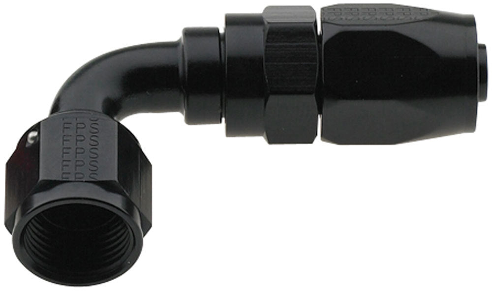 Hose Fitting #8 90 Deg Pro-Flow Black