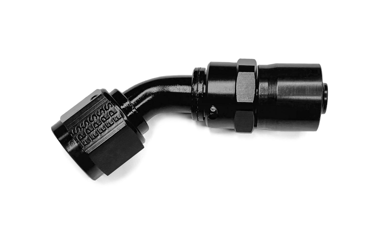 #16 45-Deg Crimp Hose Fitting