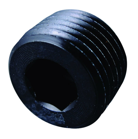 1/4 MPT Allen Pipe Plug Black