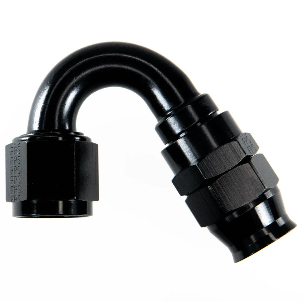Hose Fitting #12 150 Deg PTFE Black