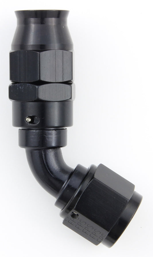 Hose Fitting #8 60 Deg PTFE Black