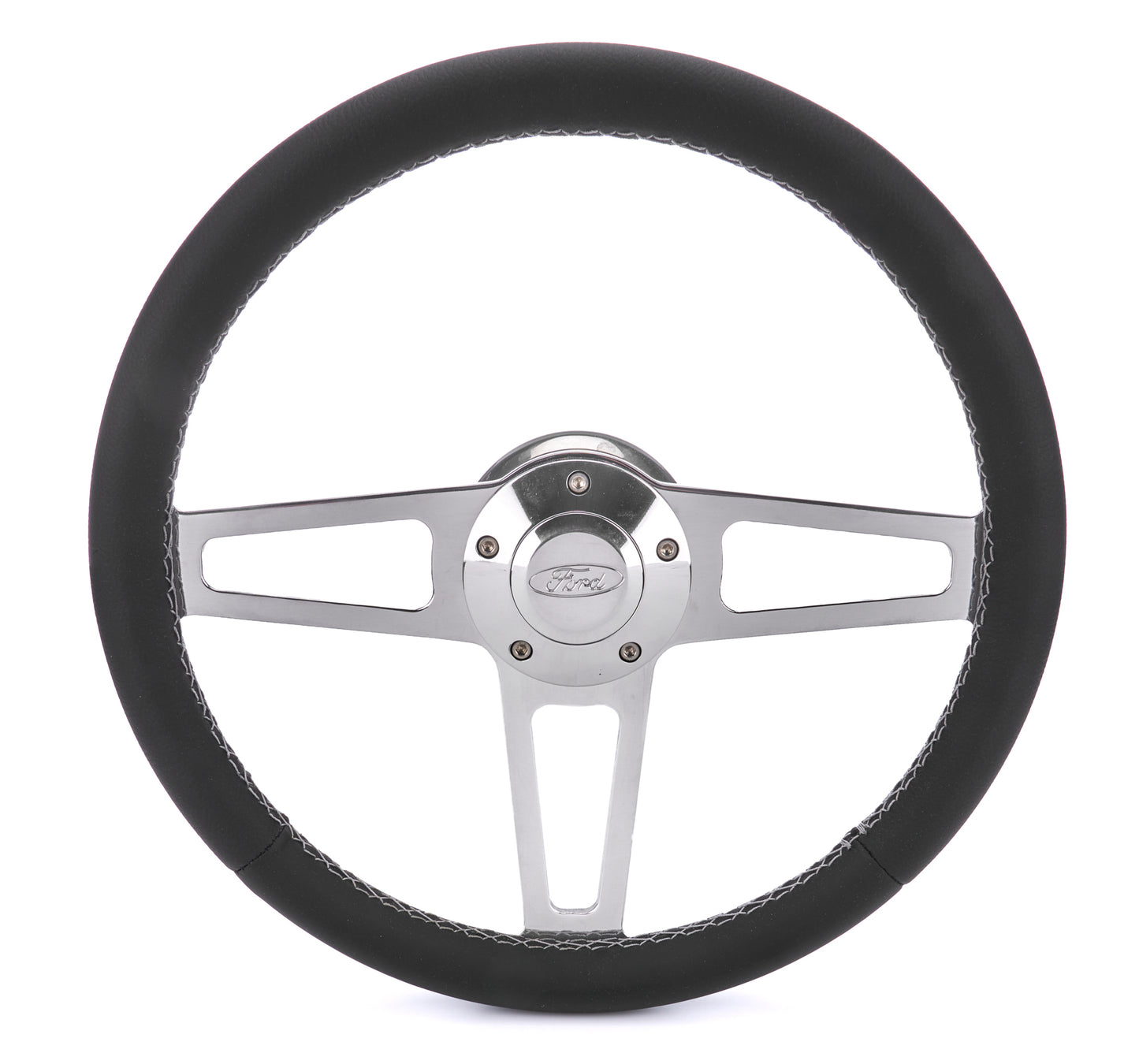 T Series Pol. Wheel Ford Logo/Install Kit