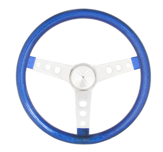 Steering Wheel Mtl Flake Blue/Spoke Chrm 15