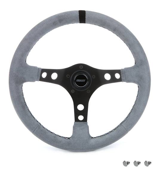 Ultrasuede Steering Wheel Race Gray