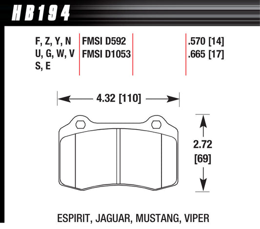 Performance Street Brake Pads