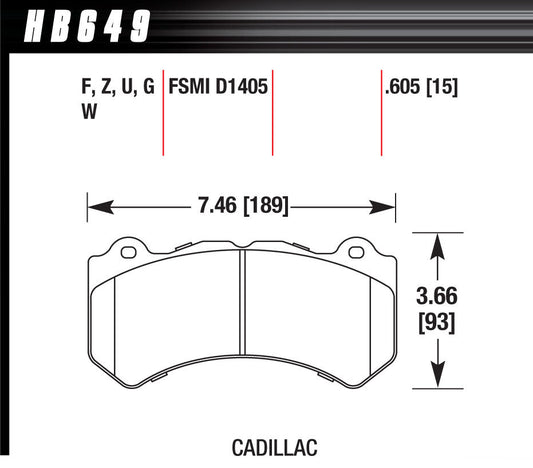 Brake Pads GM / Dodge Front Ceramic