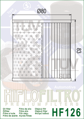 KZ1000 Oil Filter (Tall) Hi-Filtro HF126
