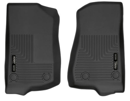 18-  Jeep JL Front Floor Liner Black Weatherbeate