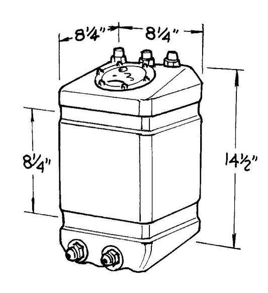 3-Gallon Pro Drag Fuel Cell