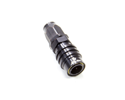 Q/R #6 Straight Hose End Black