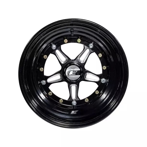 Wheel Direct Mnt 15 x 8 3in BS Black