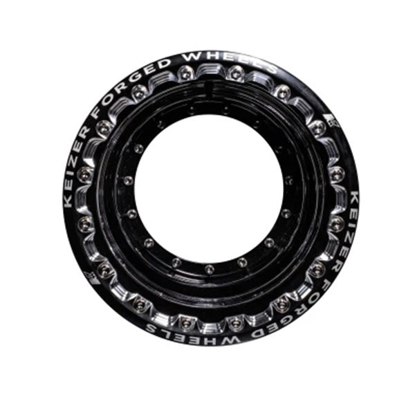 Outer Wheel Half 15 x 8 Direct Mount B/L Black