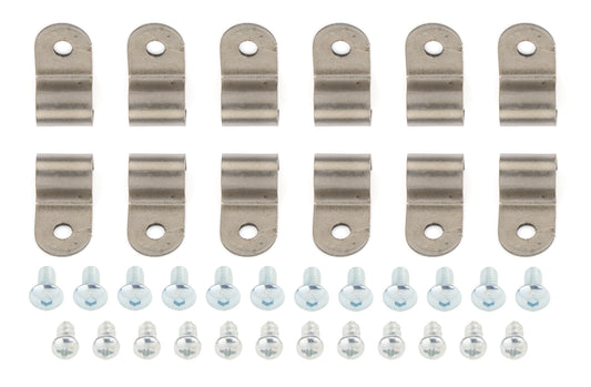 3/8in Stainless Steel Single Line Clamps 12Pk