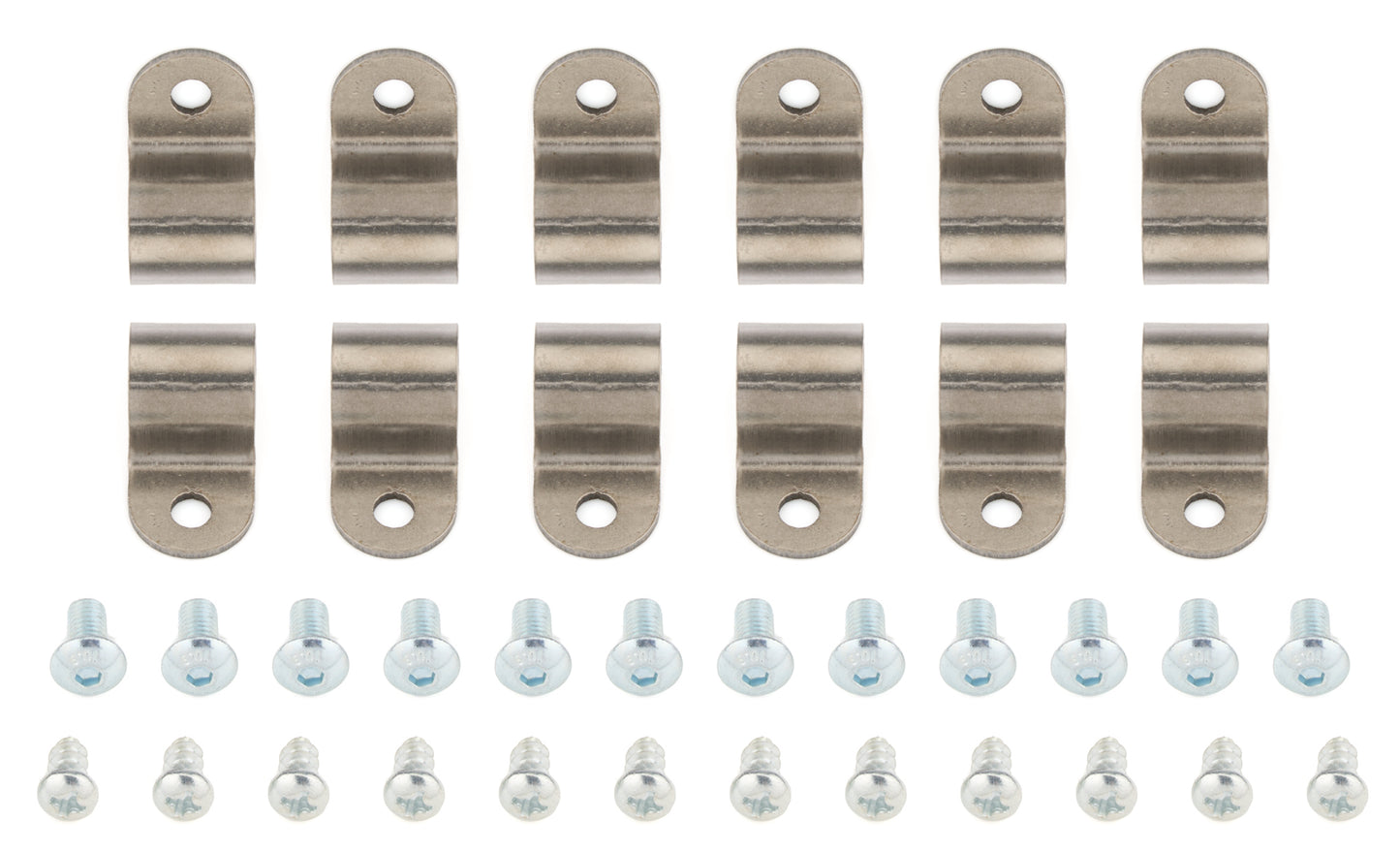 1/2in Stainless Steel Single Line Clamps 12Pk