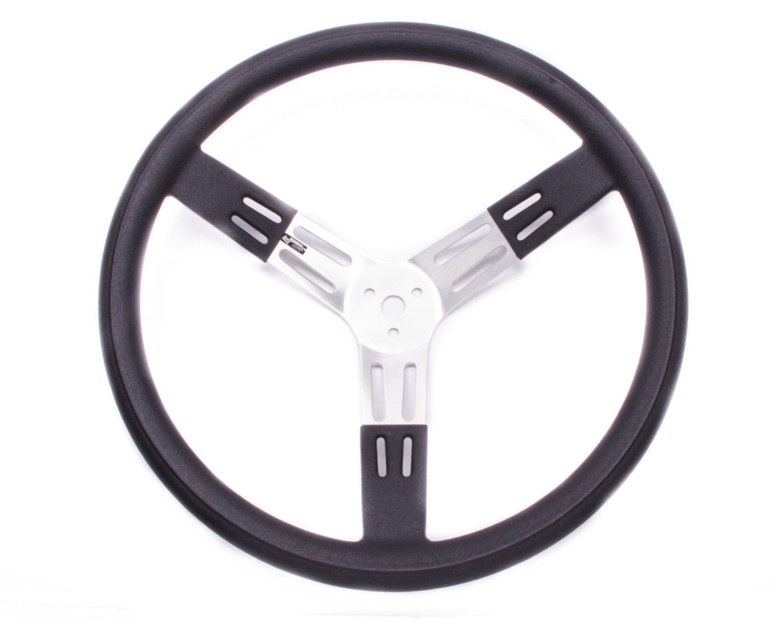 17in. Steering Wheel Black Alum. Smooth Grip