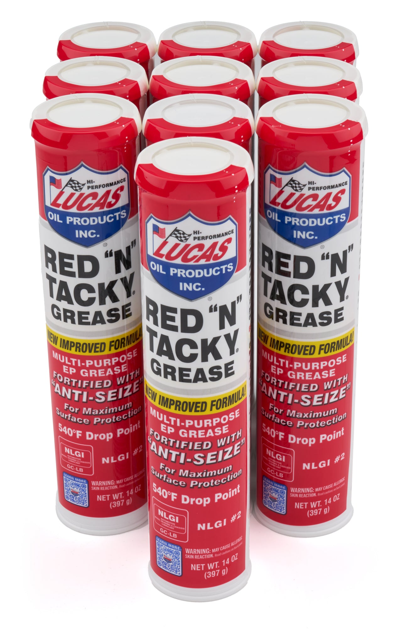 Red-N-Tacky Grease Case 10 x 14oz Cartridge