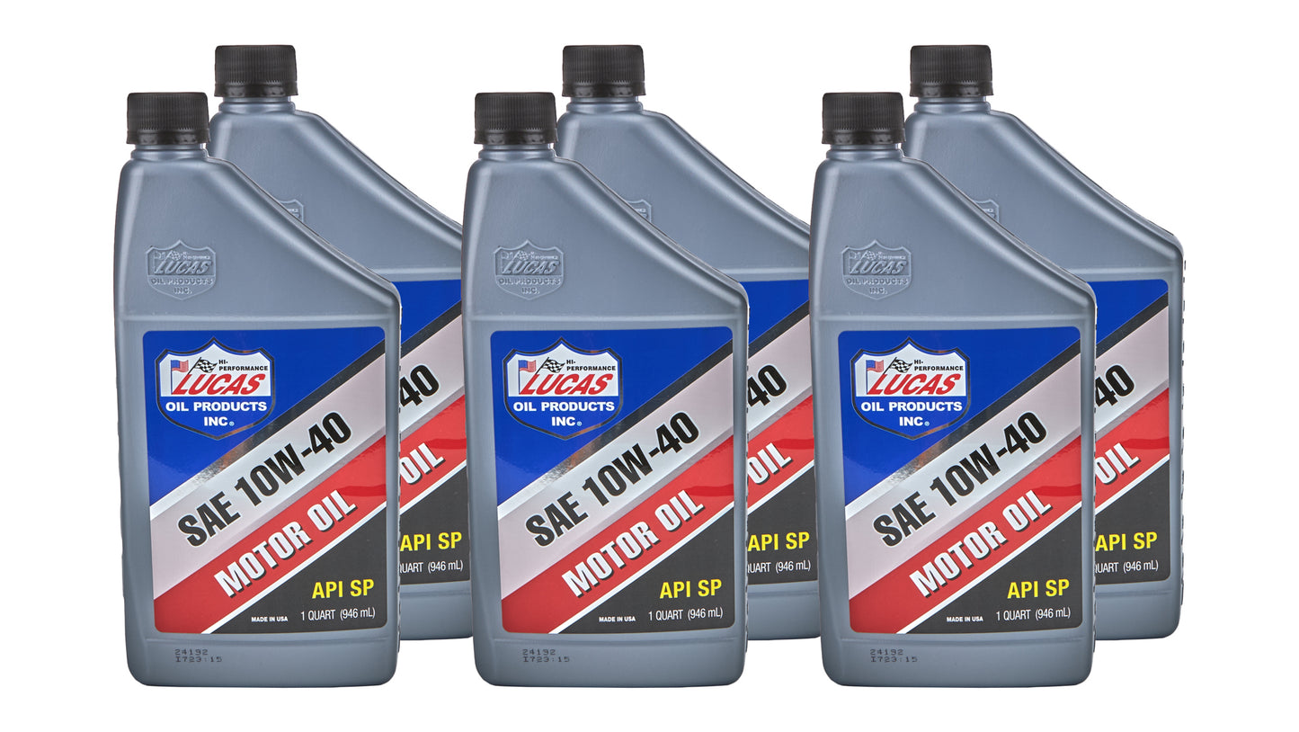 SAE 10W40 Motor Oil 6x1 Quart