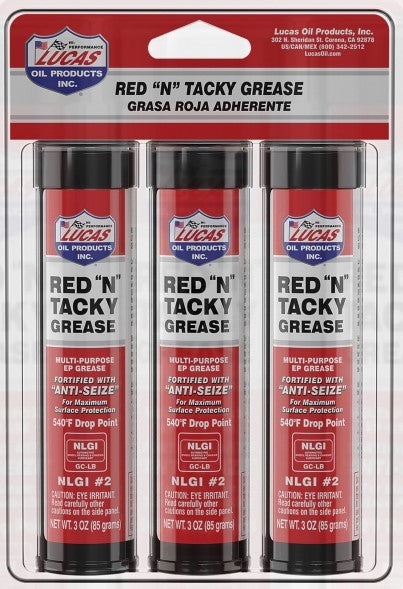 Red N Tacky Grease 3 x 3oz Pack