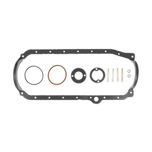 Oil Pan Gasket Set - SBC 86-91 w/1-Piece Rr Main