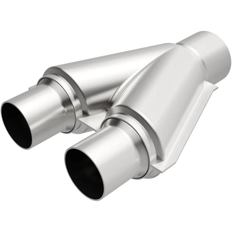 Stainless Y-Pipe Dual 2.5in Inlet/2.5in Outlet