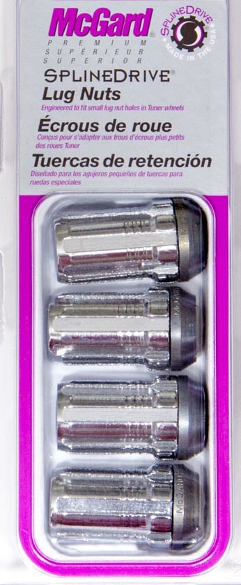 Lug Nut 12MMx1.50 4 Pack Splinedrive