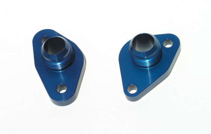 SBF #12 Water Pump Port Adapters - Blue (2pk)