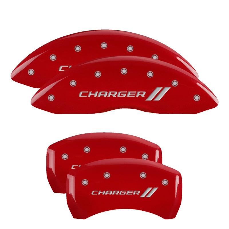 11-   Charger Caliper Covers Red