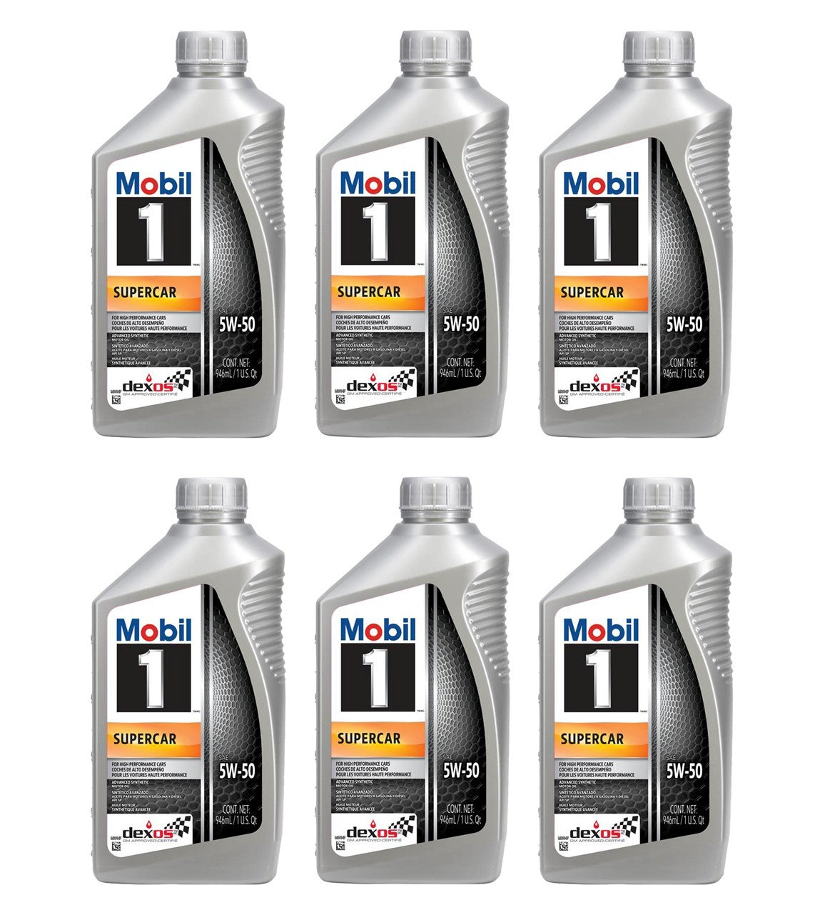 5W50 Supercar Oil Case 6 X 1 Quart