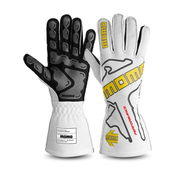 Gloves Peformance White Small 09 FIA