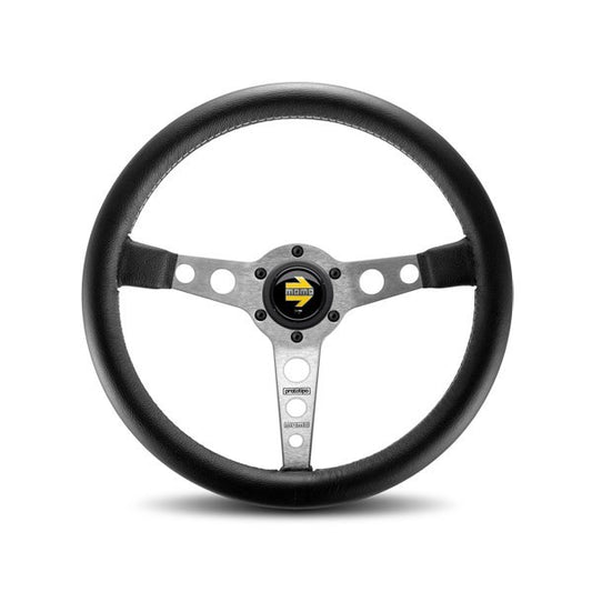 Prototipo Steering Wheel Leather Silver Spoke