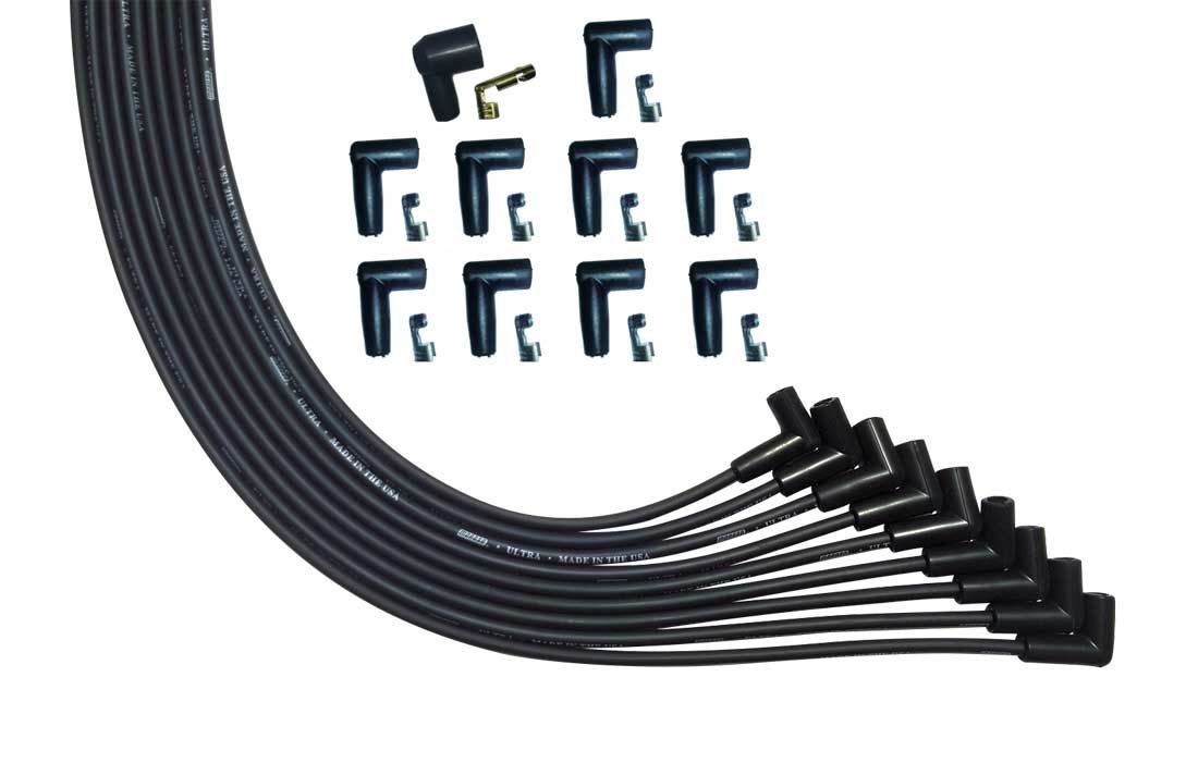 Ultra Plug Wire Set Universal V8 Black