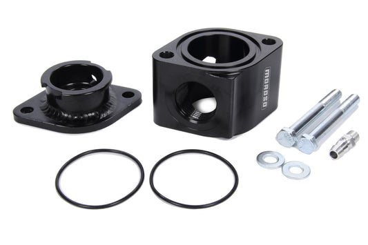 Manifold Filler Neck Kit - Billet Alum. Black