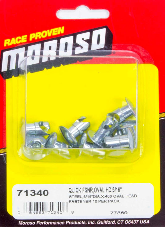 Steel Quick Fasteners- Oval Head-5/16in x .400i