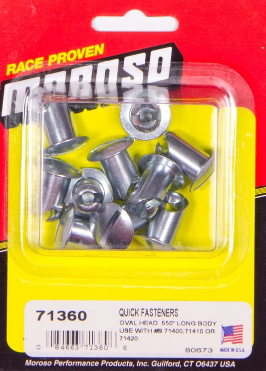 Oval Head Quik Fastener .550in Long Body