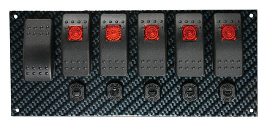 Fiber Design Switch Panel - Black/Black