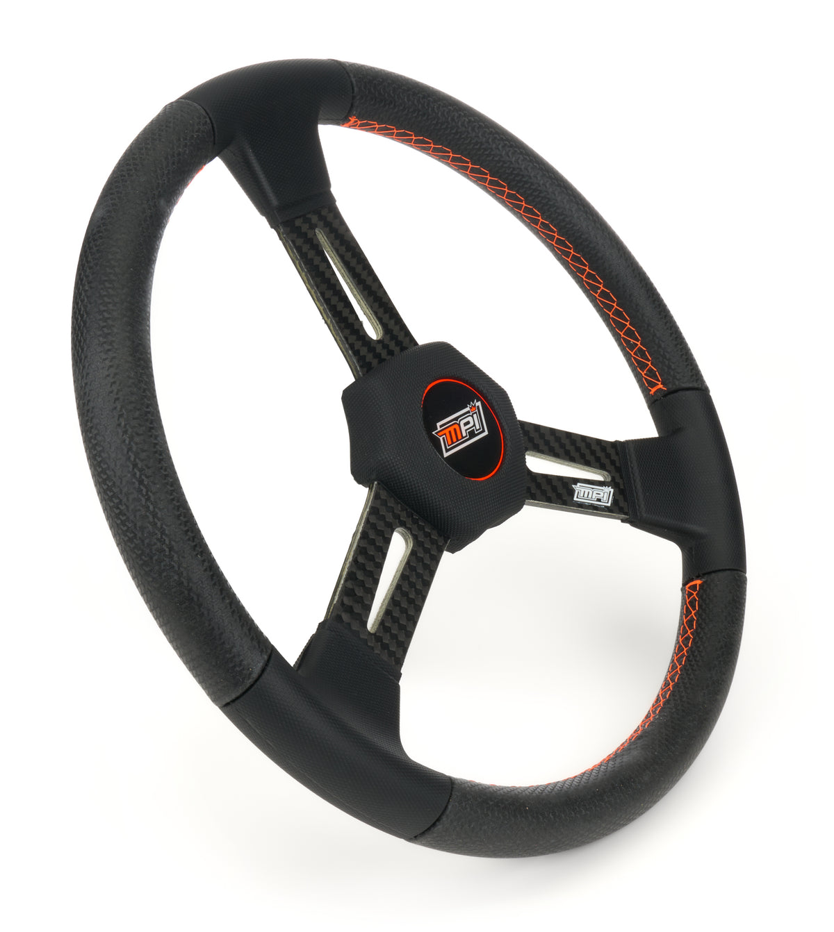 Steering Wheel 15in Flat Carbon 3 Spoke XL Grip