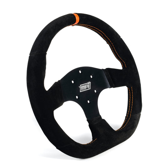 Touring Steering Wheel 13in D Shaped Suede