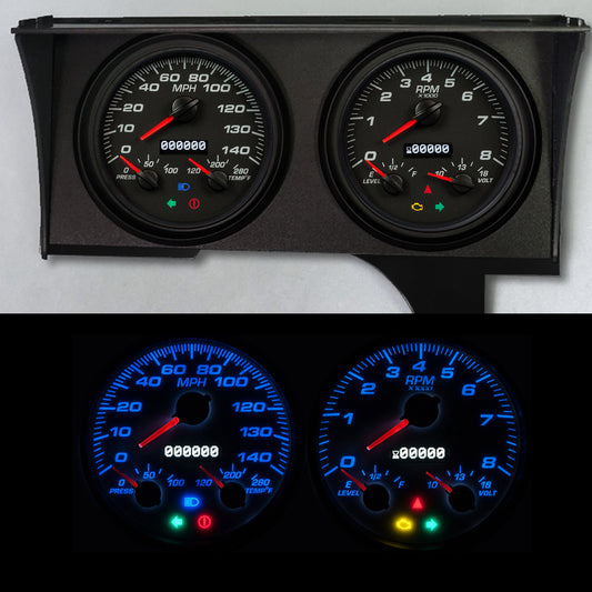 Gauge Kit GM Monte Carlo 78-88 Perf II Blk