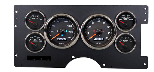 Gauge Kit GM Truck 88-94 Performance II Black