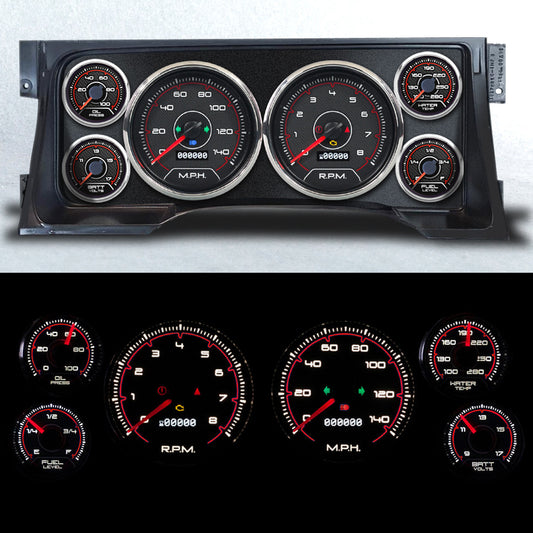 Gauge Kit GM Truck 95-98 CFR Red