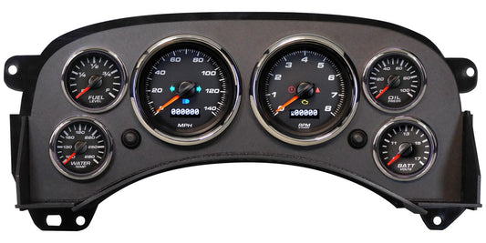 Gauge Kit GM Truck 99-06 Performance II Black