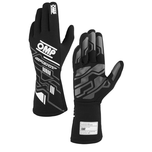 SPORT GLOVES FIA 8856-20 18 BLACK / WHITE SZ. XS