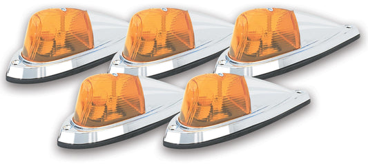 LED Amber Deluxe Chrome 5 Light Kit