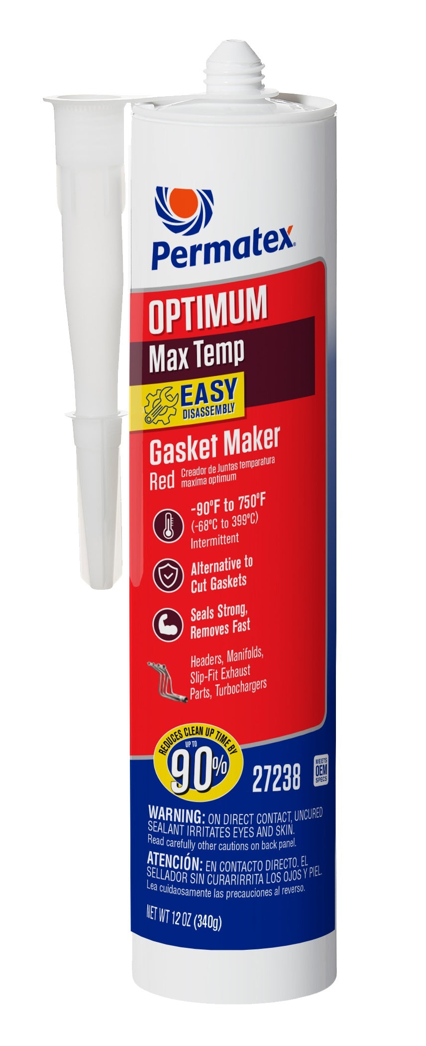 Optimum Red RTV 12Oz. Silicone Cartridge