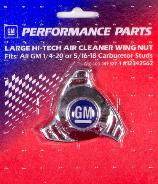 Air Cleaner Center Nut- Large Hi Tech GM Logo