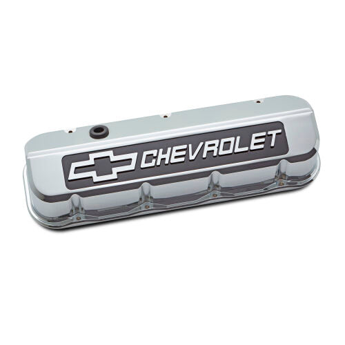 Slant Edge Valve Covers BBC Chrome