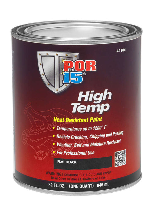 High Temperature Flat Bl ack Paint Quart