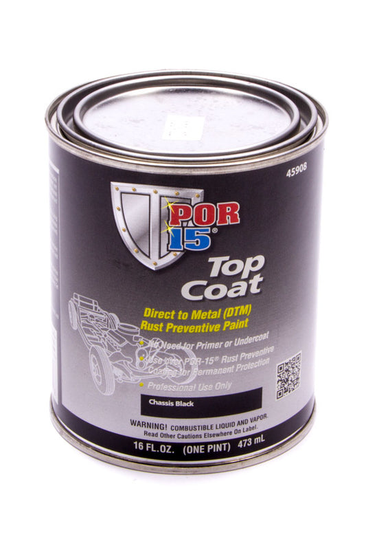 Top Coat Chassis Black Paint Pint