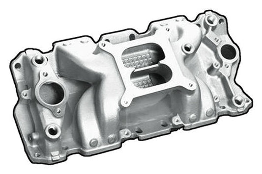 SBC Power+Plus CrossWind Manifold - Satin